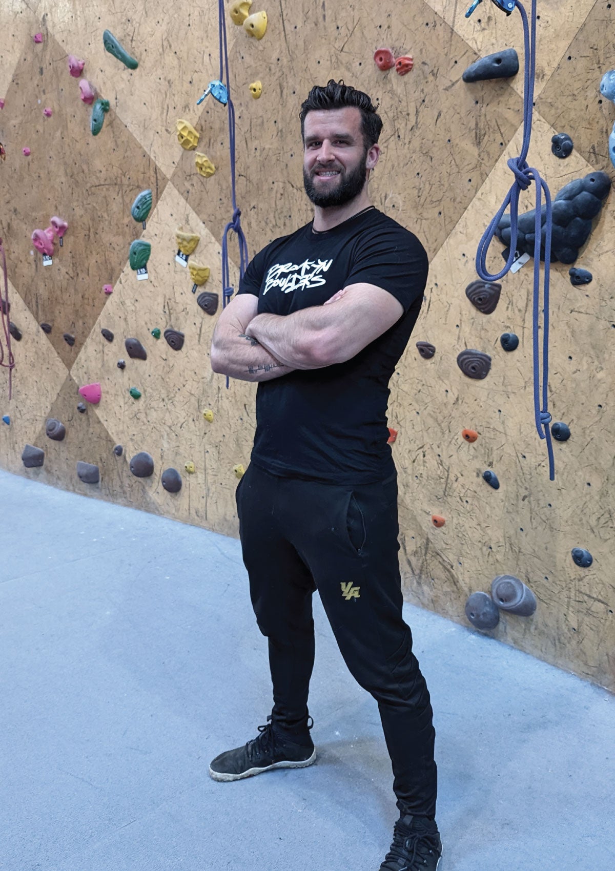 Climber at Brooklyn Boulders